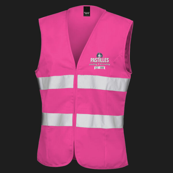 Printed Pastilles Painting And Decorating Left Chest - Women's Safety Vest Thumbnail