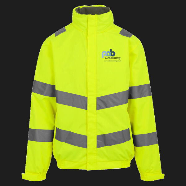 Printed PAB Decorating Left Chest - Hi-Vis Pro Contract Dover Jacket (Class 3) Thumbnail