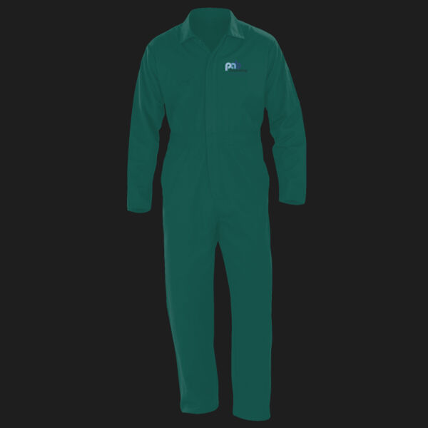 Printed PAB Decorating Left Chest - Action Overall with zip front Thumbnail