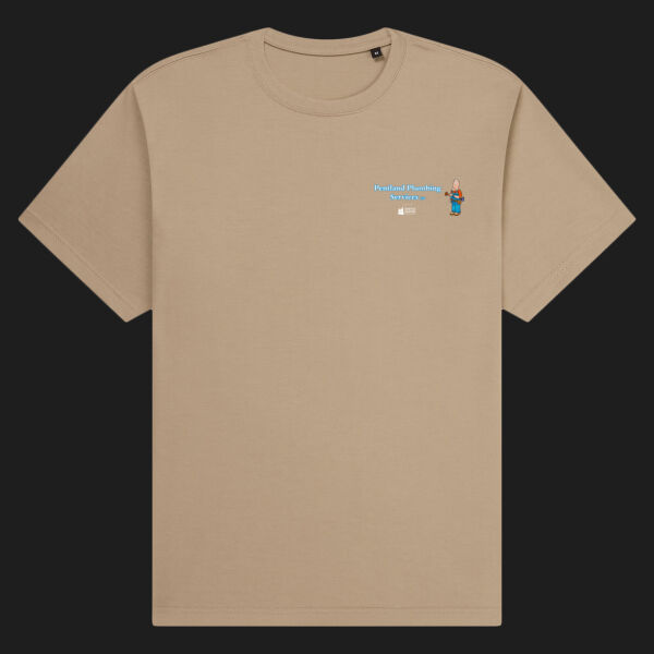 Printed Pentland Plumbing Services Left Chest - Organic Heavy T-Shirt Thumbnail