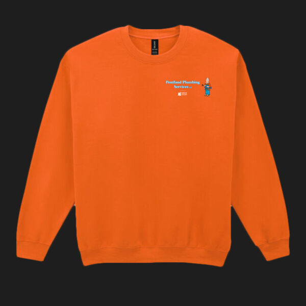 Printed Pentland Plumbing Services Left Chest - Heavy Blend™ Adult Crewneck Sweatshirt Thumbnail