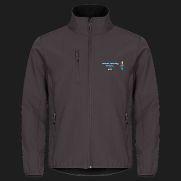 Printed Pentland Plumbing Services Left Chest - Classic Softshell Jacket Thumbnail