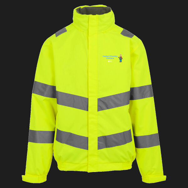 Printed Pentland Plumbing Services Left Chest - Hi-Vis Pro Contract Dover Jacket (Class 3) Thumbnail