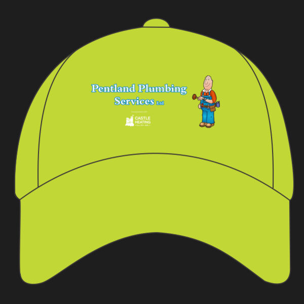 Printed Pentland Plumbing Services Left Chest - Houston 5-Panel Printers Cap Thumbnail