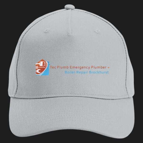 Printed Tec Plumb Emergency Plumber Brockhurst Left Chest - Organic Cotton 5 Panel Cap Thumbnail