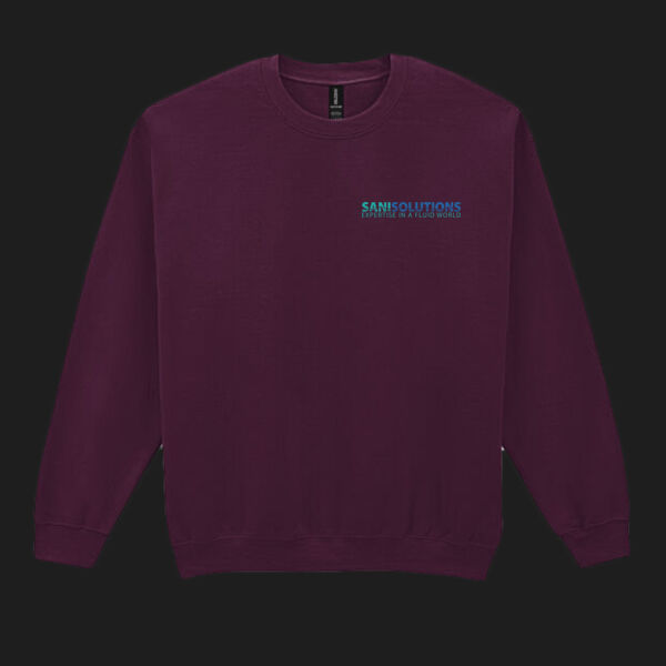 Printed Sani Solutions Left Chest - Heavy Blend™ Adult Crewneck Sweatshirt Thumbnail