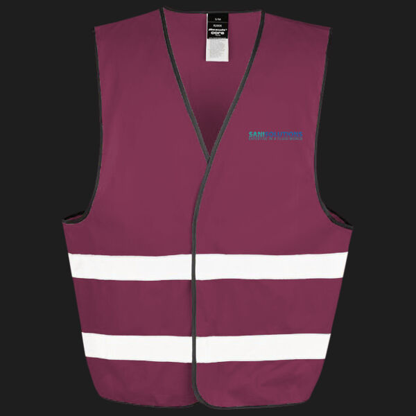 Printed Sani Solutions Left Chest - Enhance Visibility Vest Thumbnail